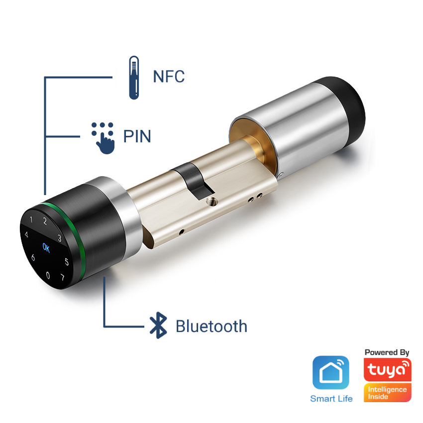 NFC Schließzylinder X3Z + Bluetooth, PIN und Smarthome Integration